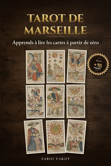 Couverture de Tarot de Marseille: Apprends à lire les cartes à partir de zéro